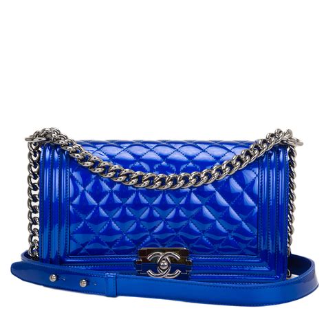 dark blue chanel boy bag|boy chanel bag price.